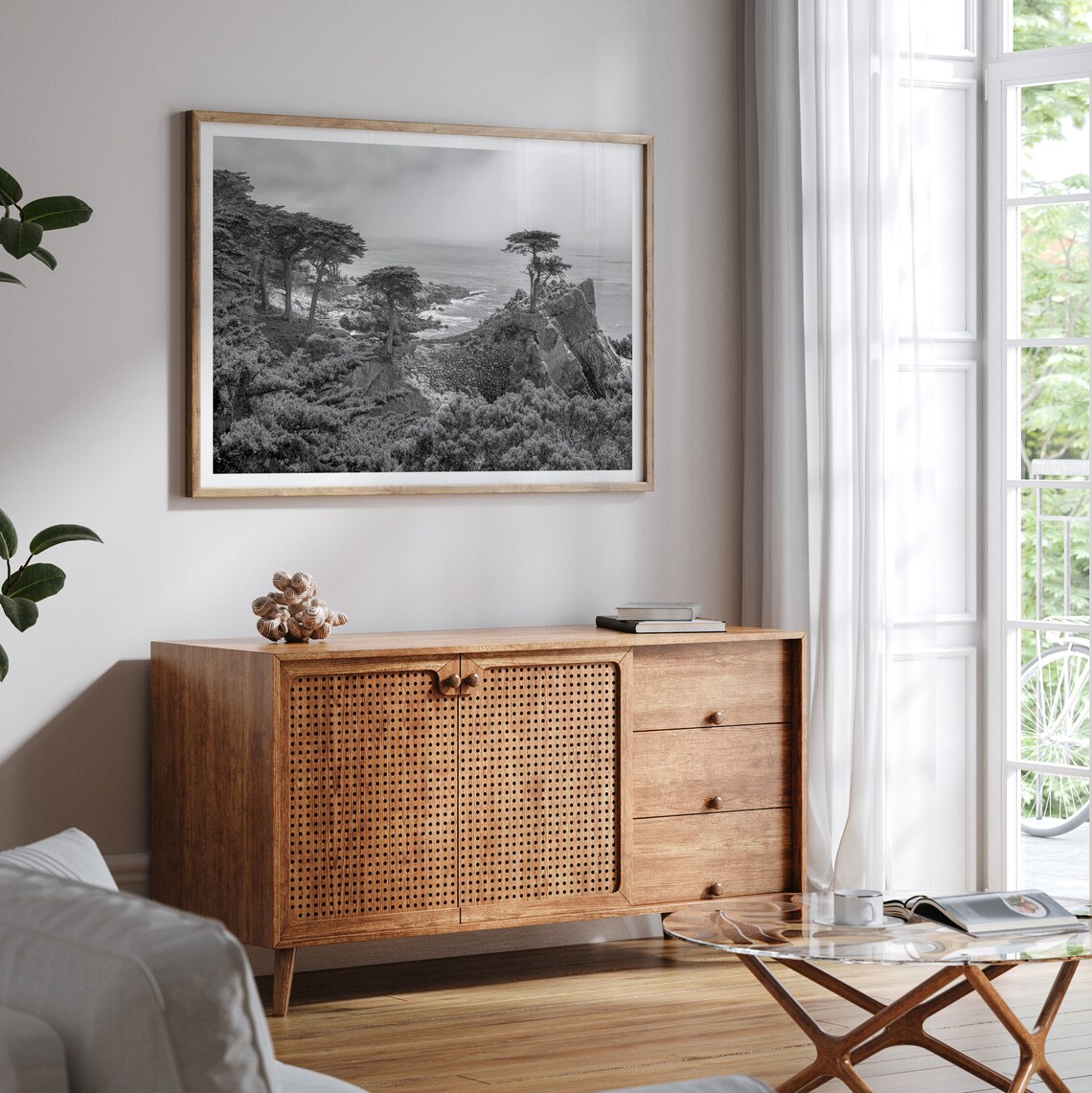 Lone Cypress Tree, Monterey Coastal Wall Art Print - Image 4