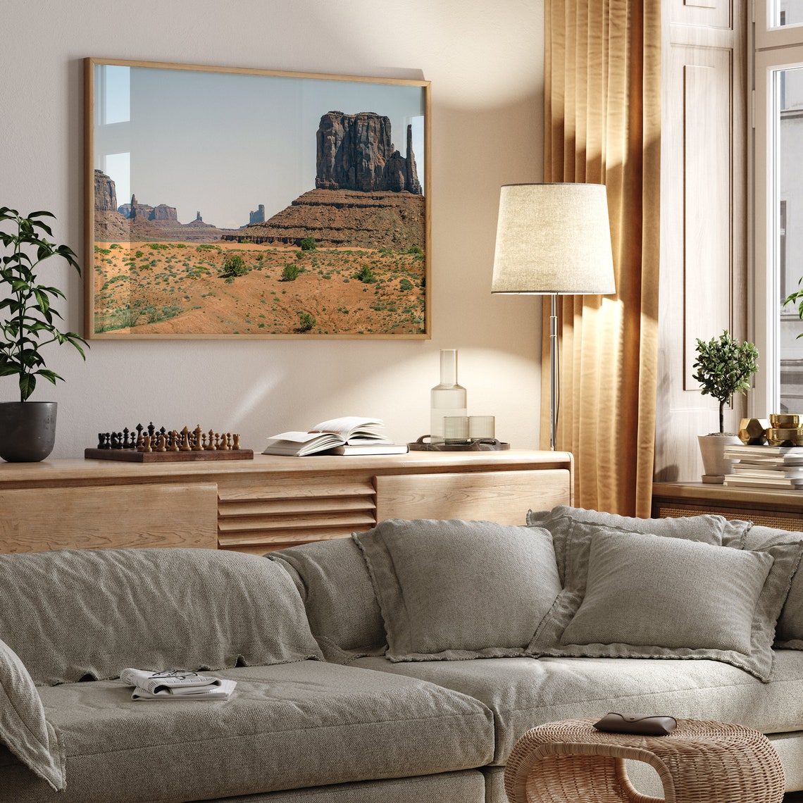 Monument Valley Utah Desert Buttes Red Sandstone Vista Poster - Image 2