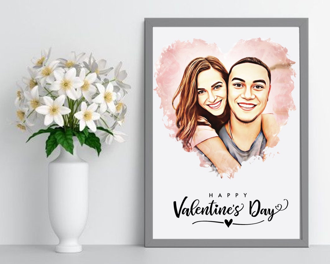 Mason and Vivian Heart Portrait March 27th 2022 Couple Poster - Image 3