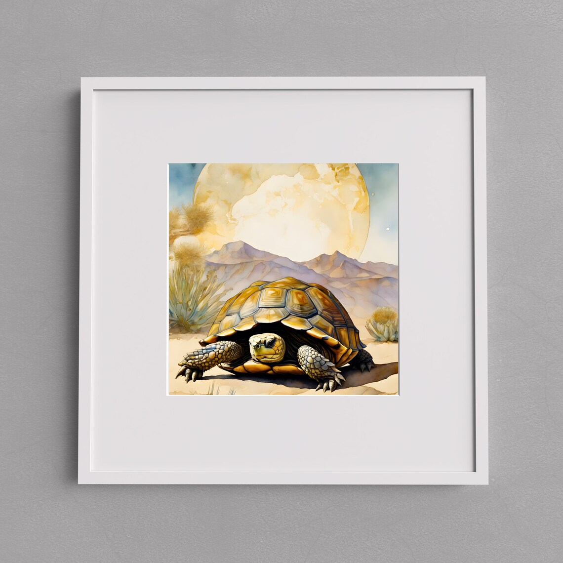 Desert Southwest Turtle Ceramic Tile, Southwestern Decor - Image 3