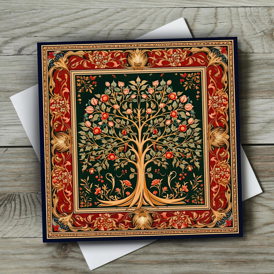 William Morris-Inspired Botanical Tree, Art Nouveau Art Print - Image 3