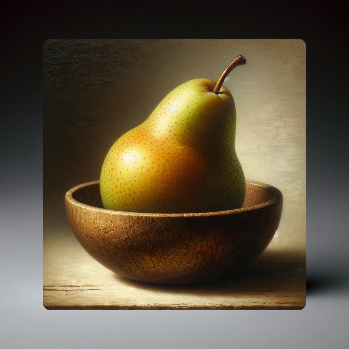 Pear Painting Ceramic Tile Decorative Tile Traditional Kitchen Art Decor Housewarming Gift Accent Tile Classic Fruit Art Vintage