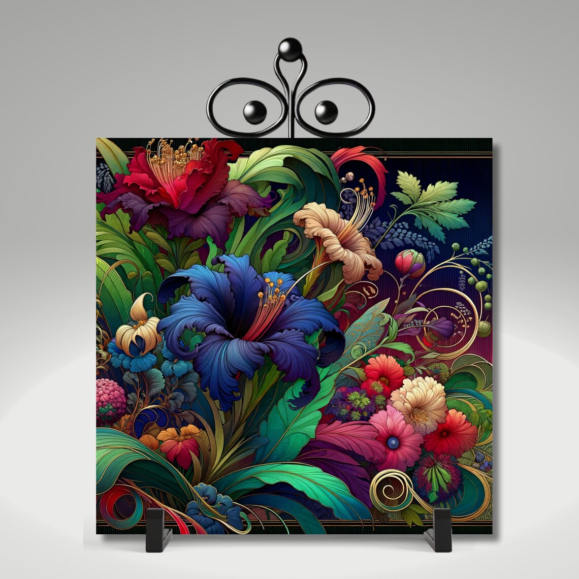 Floral Art Nouveau Art Print, Vintage Inspired - Image 4
