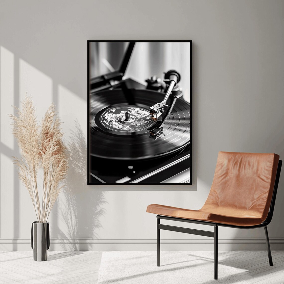 Vinyl Records Vintage Music Art Print - Image 2