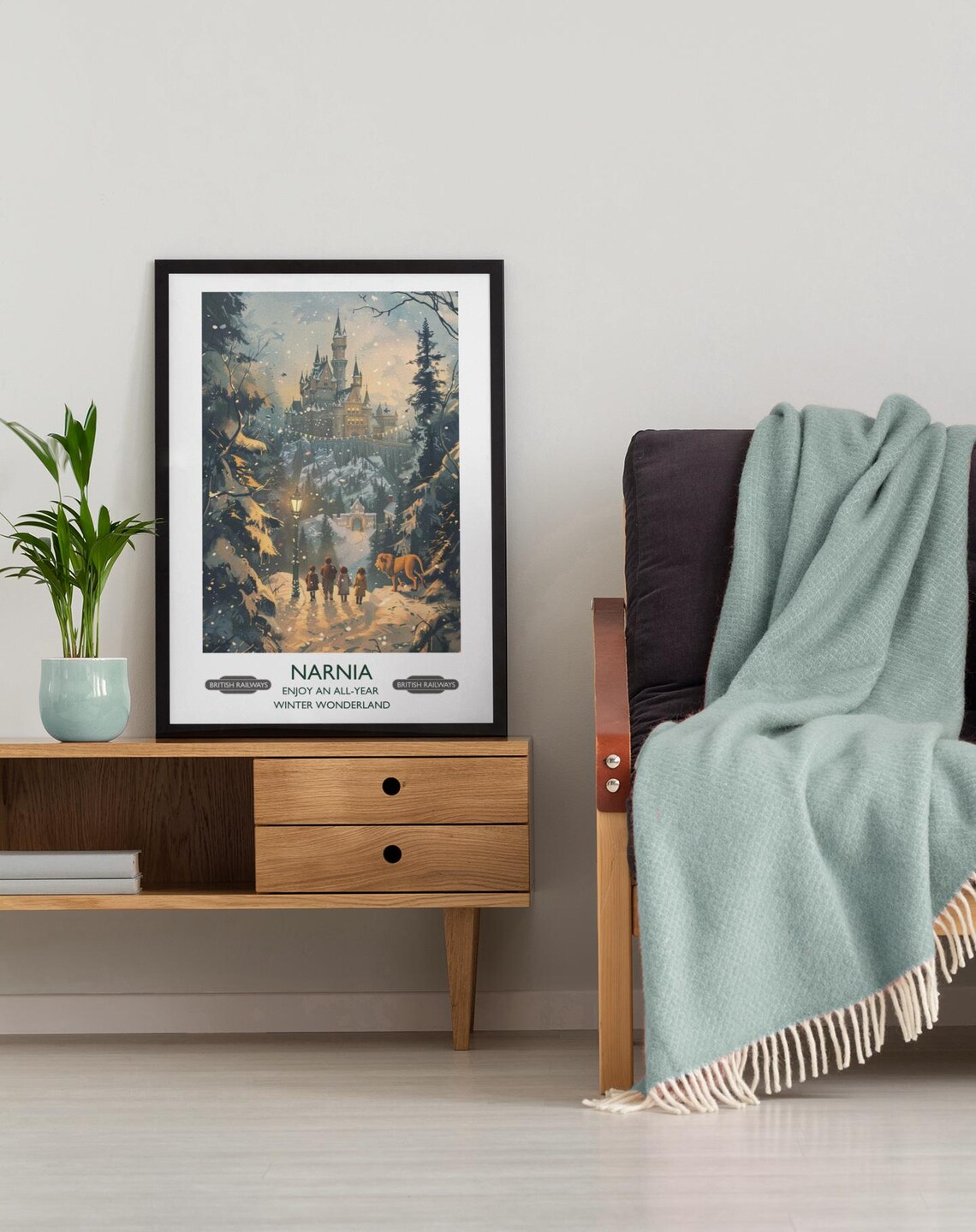 The Chronicles Of Narnia The Lion The Witch And The Wardrobe Literary Travel Poster Classic Childrens Literature - Image 3