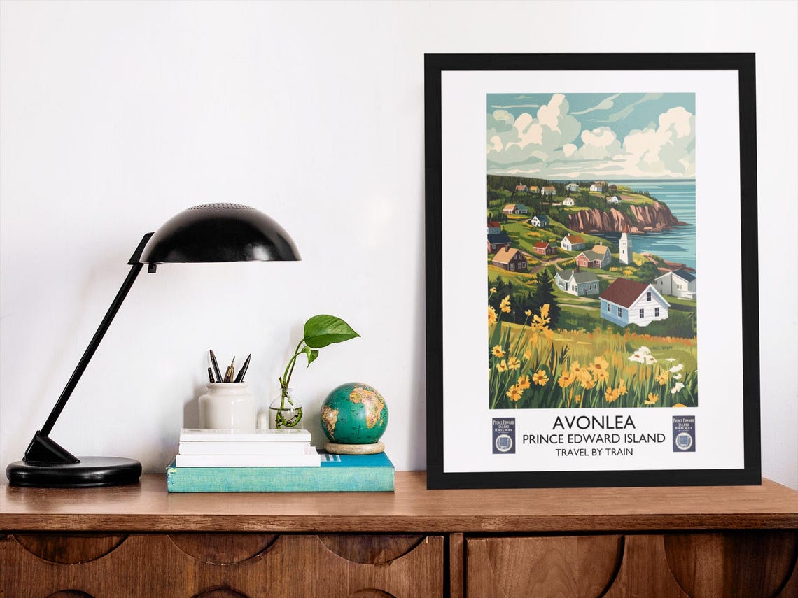 Avonlea Literary Vintage Travel Poster Anne Of Green Gables Childrens Classic Fiction Literary Gift L M Montgomery Book Poster - Image 2
