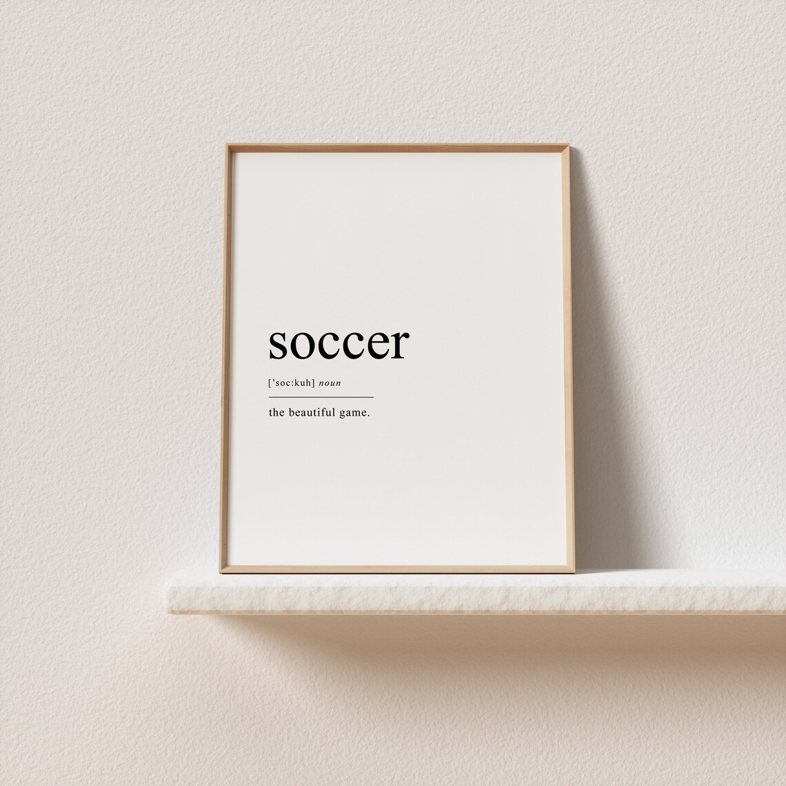 Soccer Definition Art Print, Teen Room Decor - Image 2