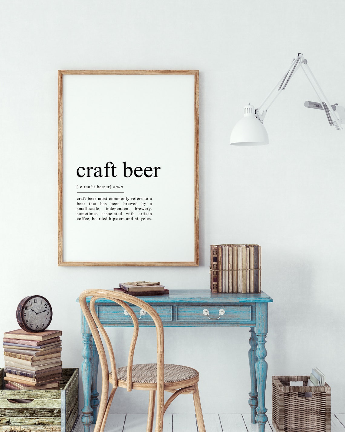 Craft Beer Definition Print Funny Bar Decor Beer Lover Dictionary - Image 2
