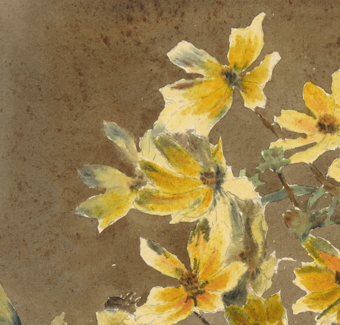 Spring Flowers Vintage Yellow Daffodils Art Print - Image 2