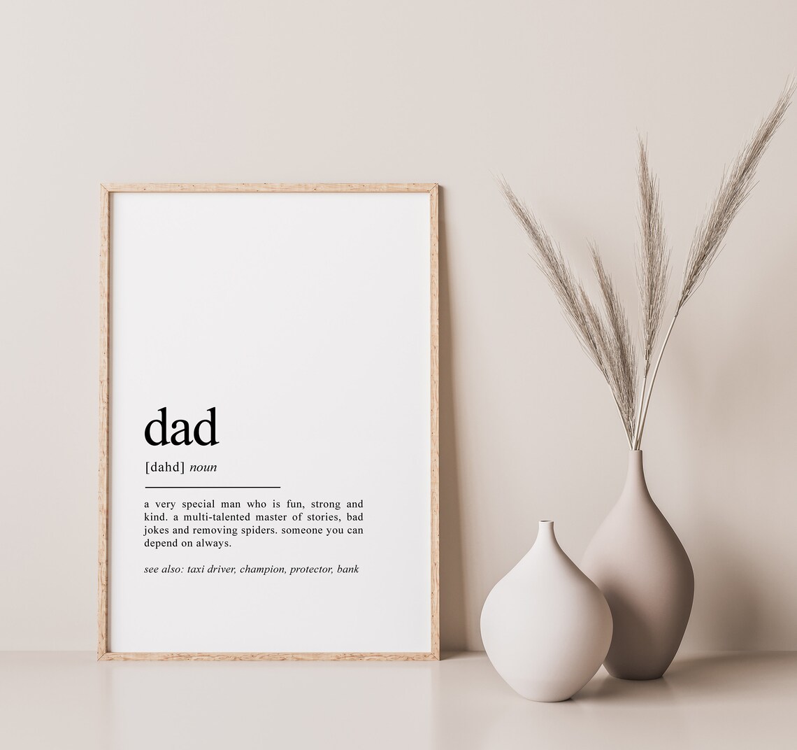 Dad Definition Print, Father Gift Wall Art - Image 2