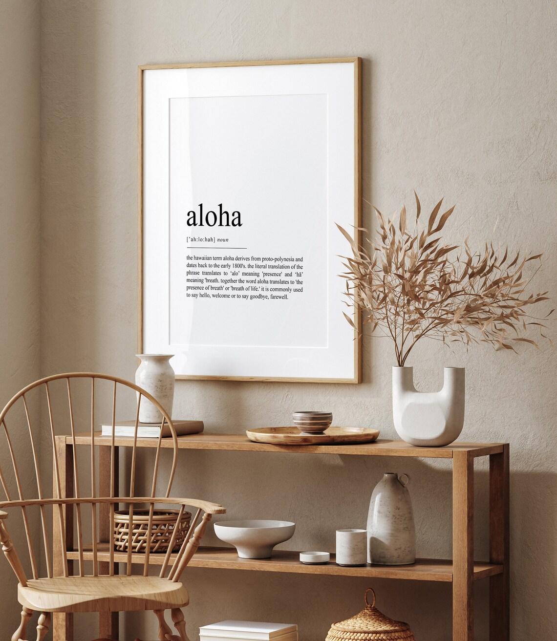 Aloha Definition Poster, Hawaii New Home Decor - Image 2