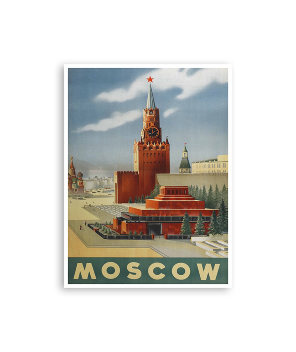 Moscow Travel Poster, Russia Home Decor Art Print