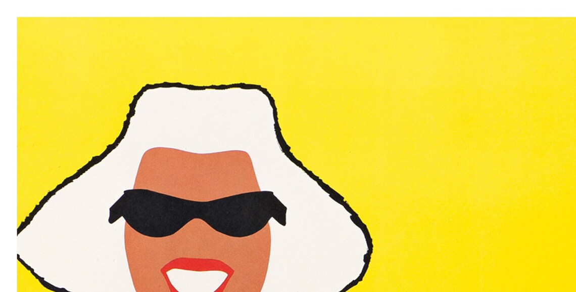 California Santa Fe Beach Pin Up Girl Vintage Midcentury Travel Poster - Image 2