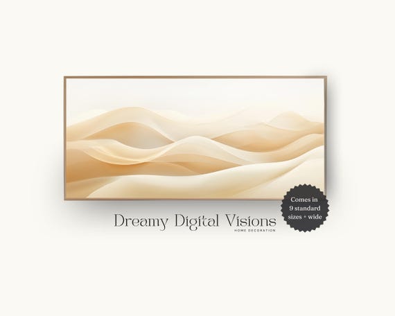 Sand Dunes Wide Wall Art Minimalist Nature Art Abstract Wall Art Zen Prints Calming Wall Art Therapy Office Decor