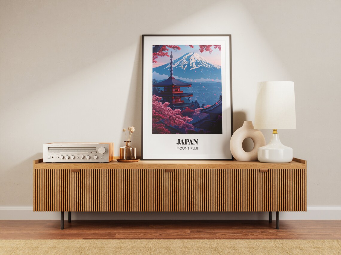 Tokyo Watercolor Travel Poster, Japan Wall Art Print - Image 3