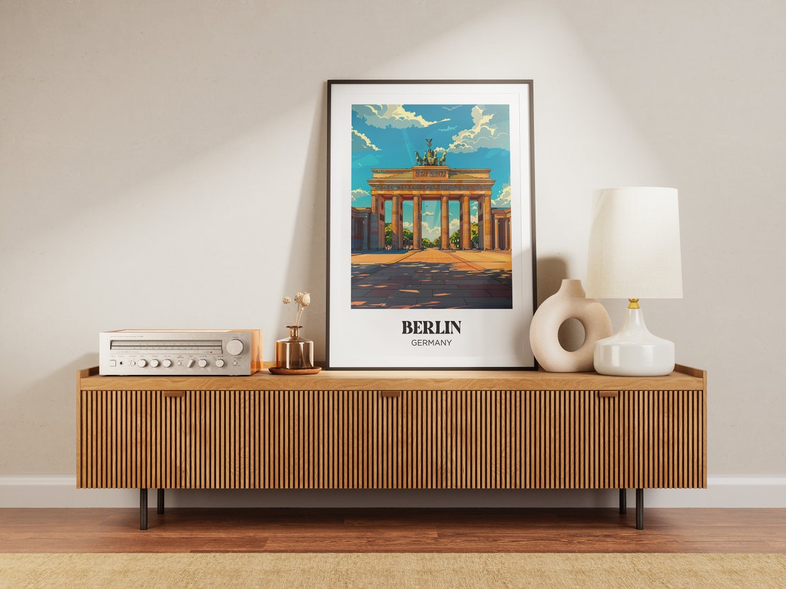 London Travel Poster Big Ben Wall Art Print Red Bus London Painting Illustration London Watercolor Home Decor Retro Poster - Image 3