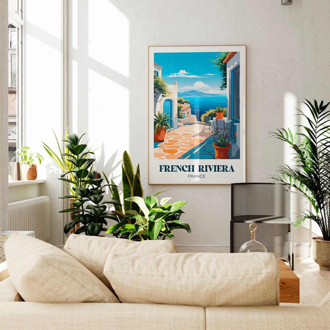 Saint Tropez French Riviera Watercolor Travel Poster - Image 3