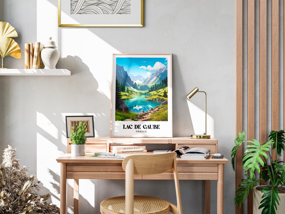 Lac De Gaube Travel Poster, French Pyrenees - Image 3