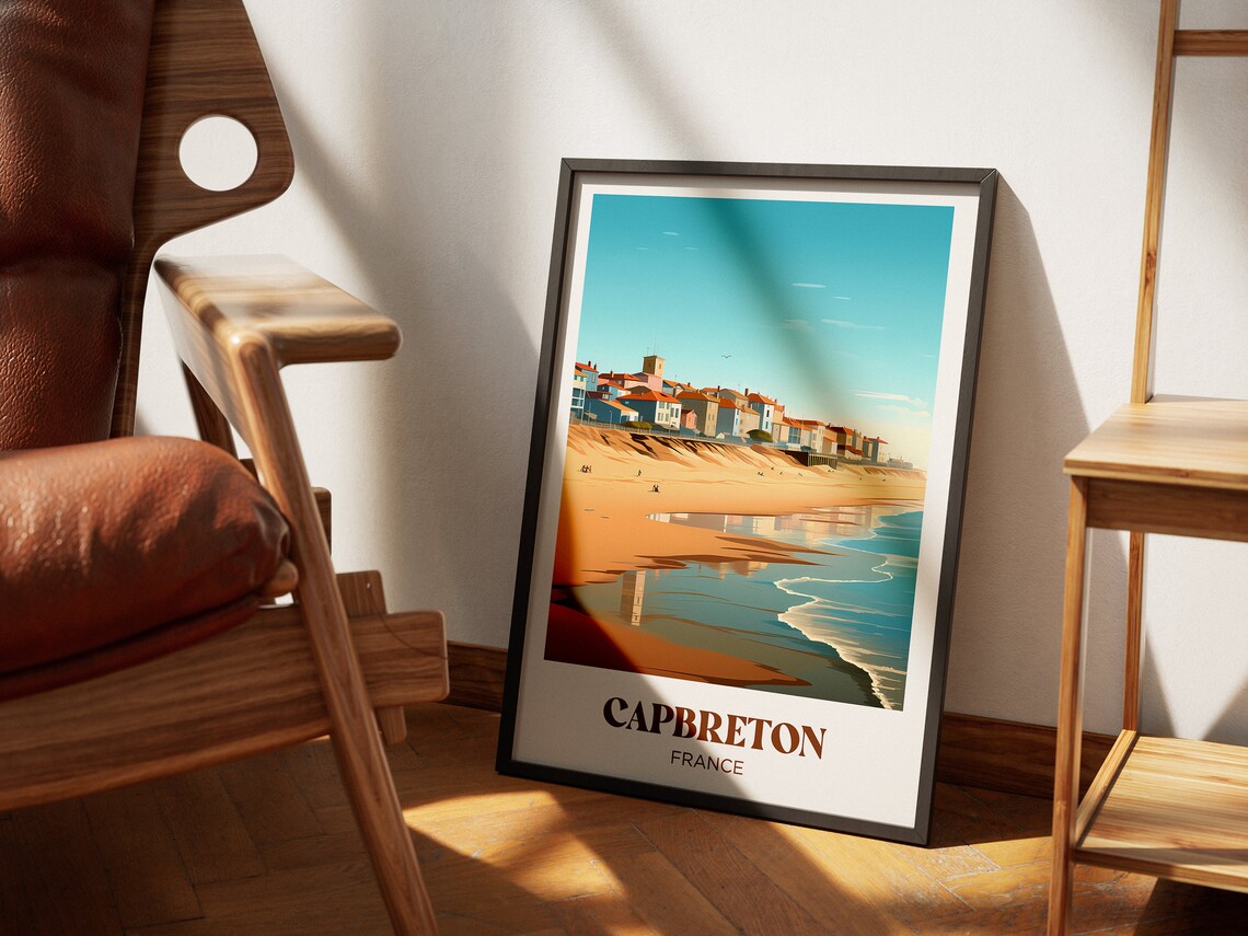 Capbreton Travel Poster, France West Coast Art Print - Image 4