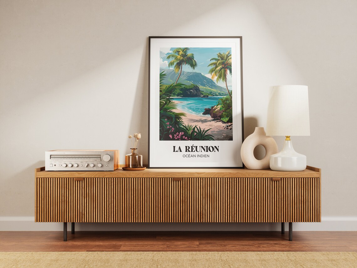 Piton De La Fournaise Travel Poster, La Reunion - Image 3