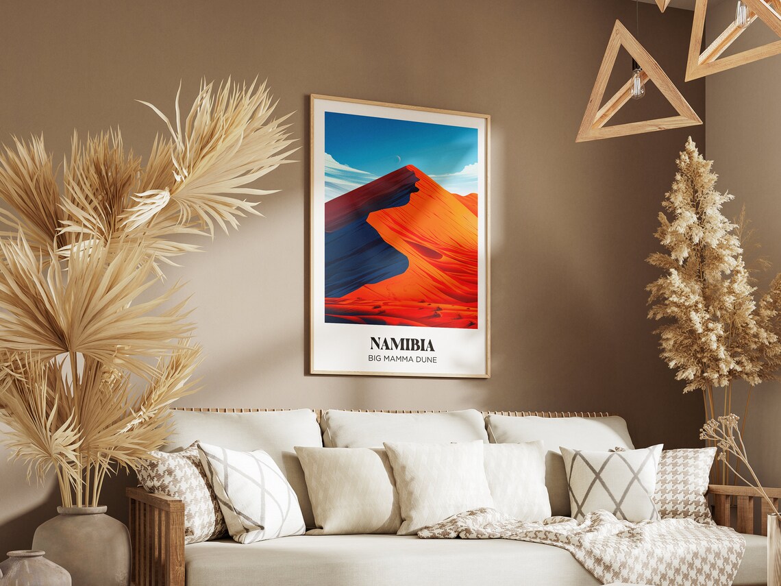 Namibia Travel Poster, African Watercolor Art Print - Image 2