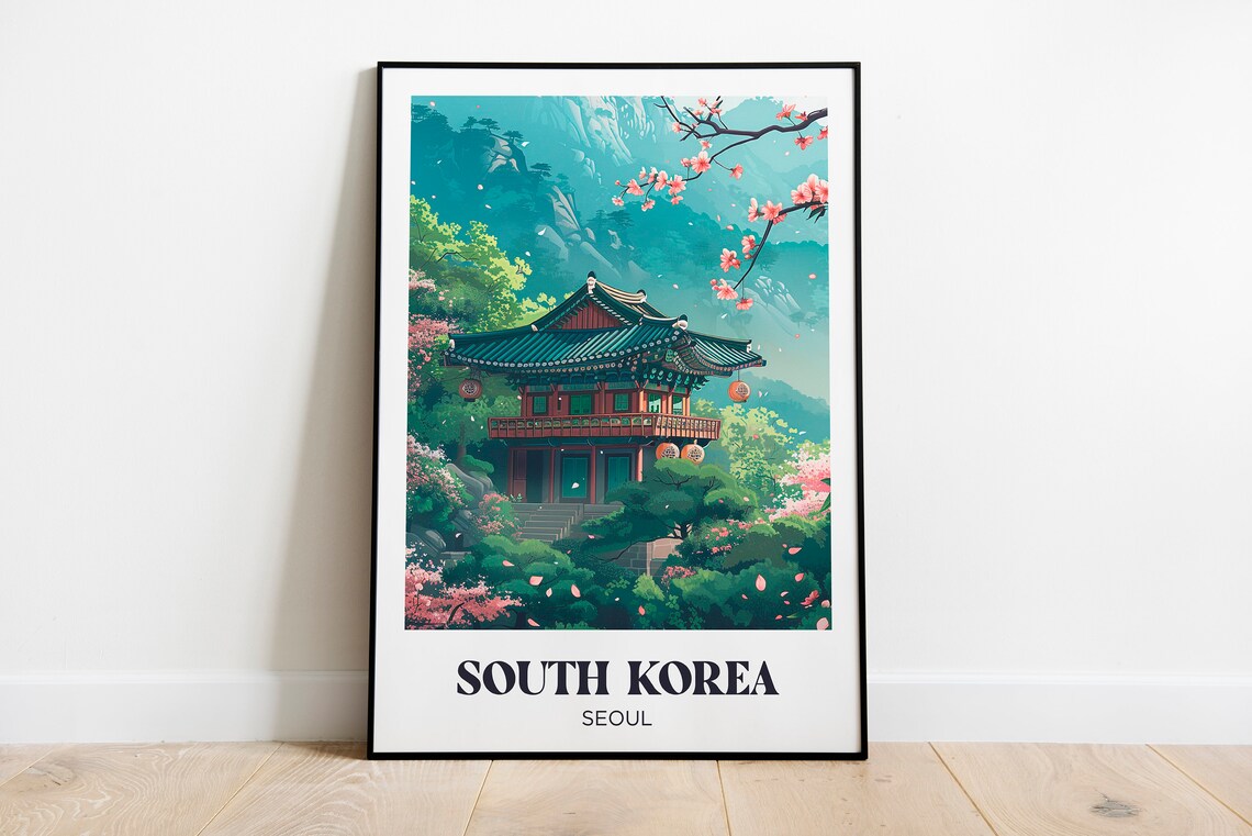 Tokyo Travel Poster, Japan Watercolor Art Print
