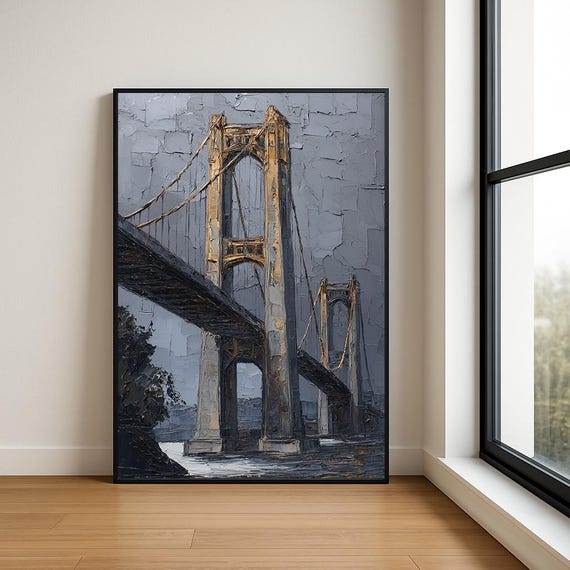 High Resolution Landmark Oil Painting