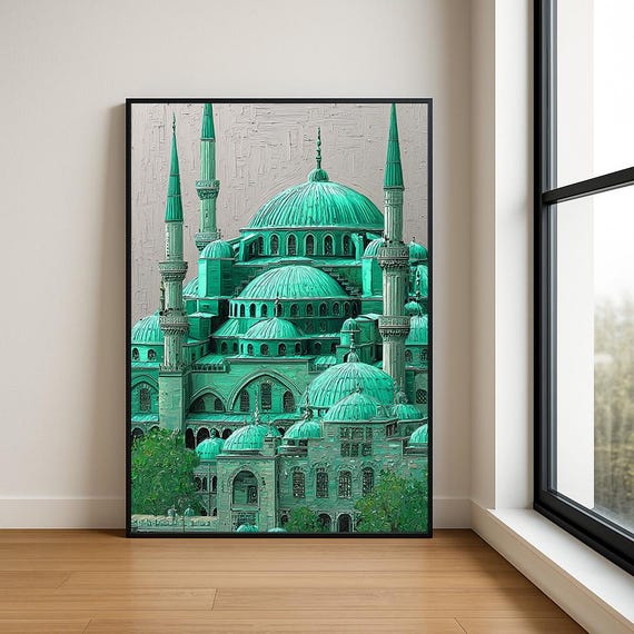High Resolution Landmark Oil Painting