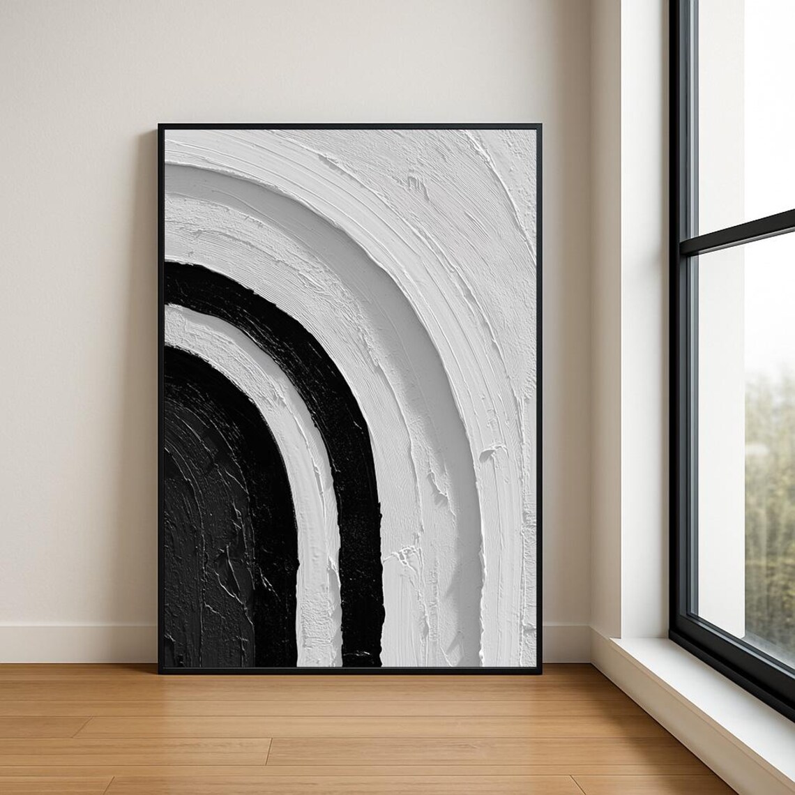 High Resolution Arch Abstract Oil Painting