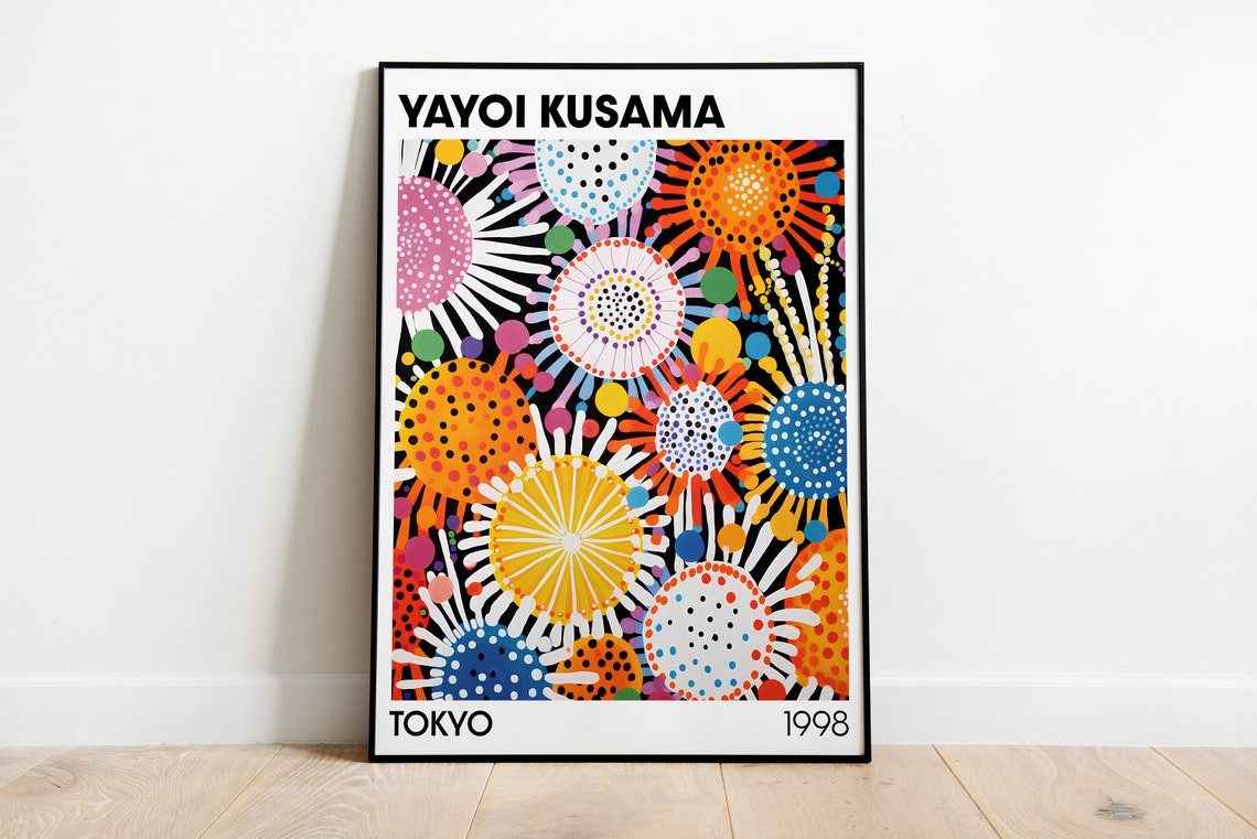 Yayoi Kusama Poster Tokyo Poster Japanese Art Large Wall Art Environmental Art Feminist Art Minimalism Poster Japanese Artist