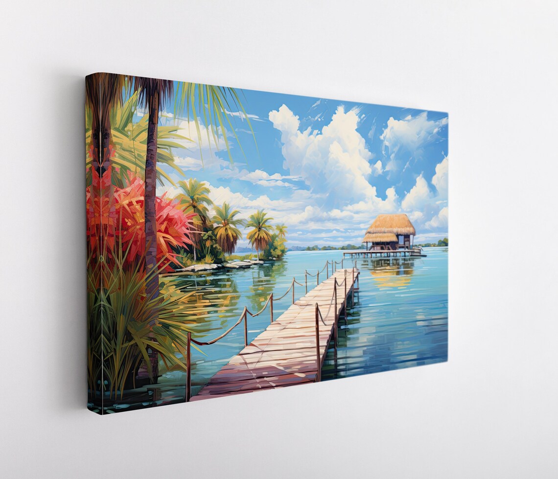 Bacalar Travel Poster, Mexico Travel Art Print - Image 4