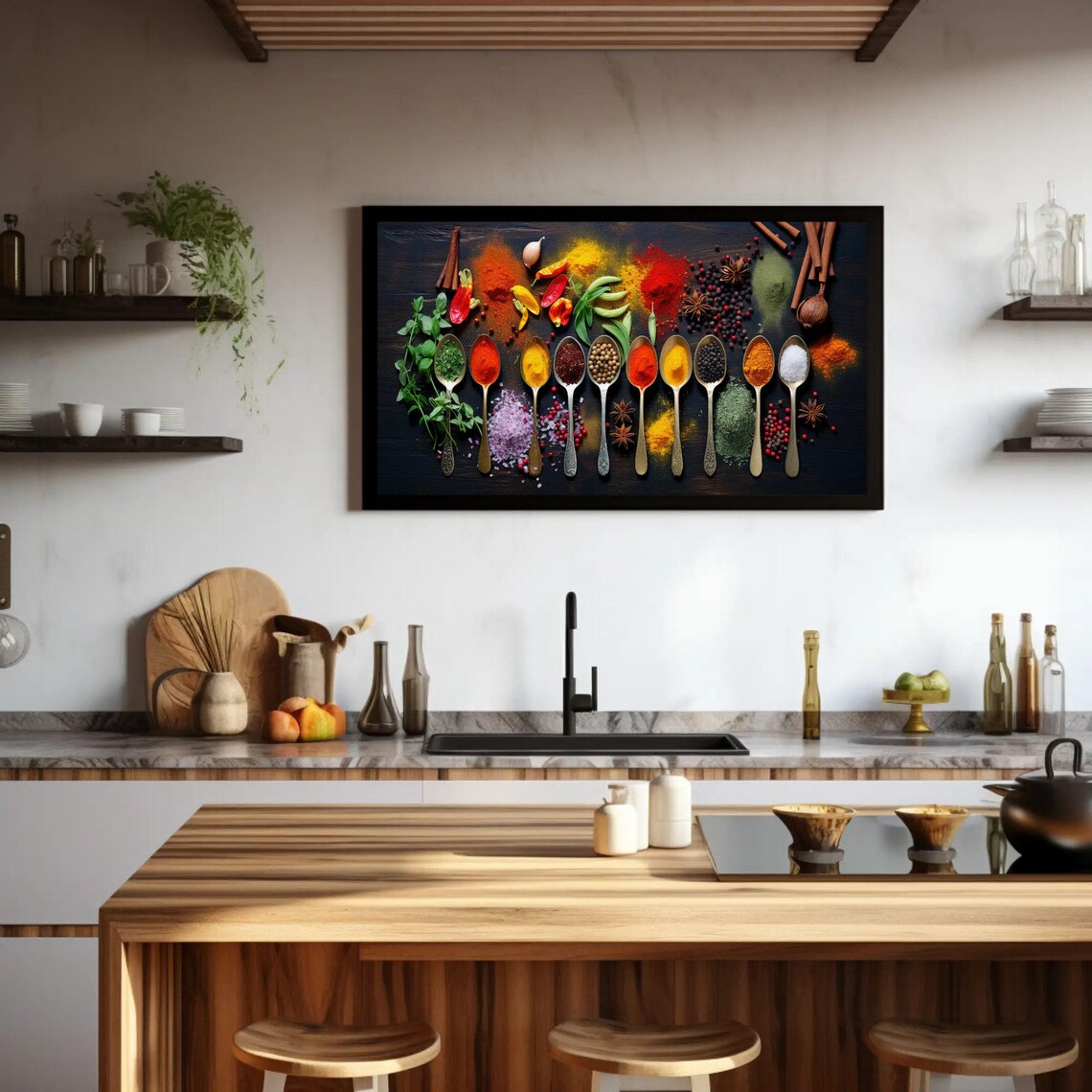 Herbs And Spices Kitchen Decor Art Print - Image 4