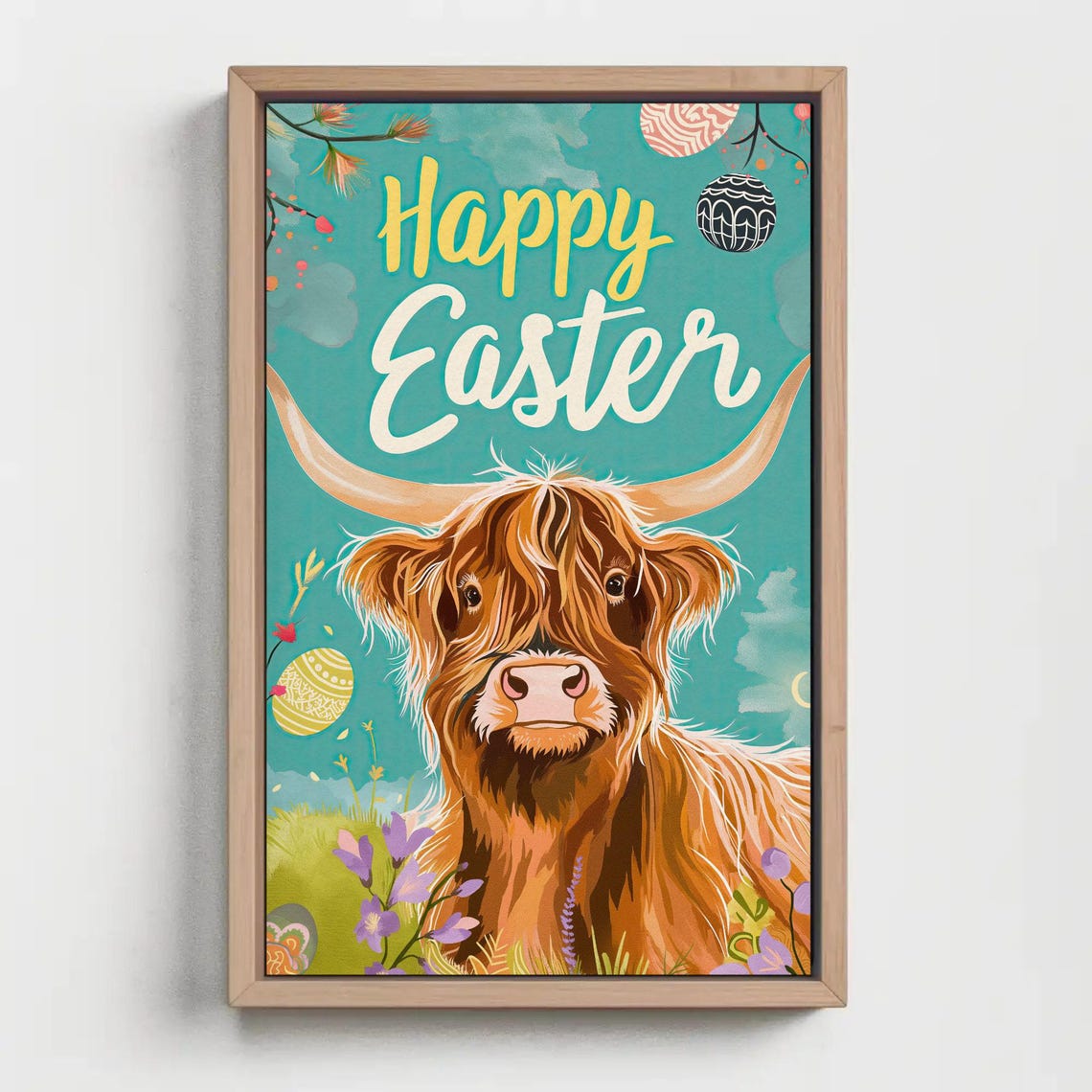 Highland Cow Easter Gift Print - Image 5