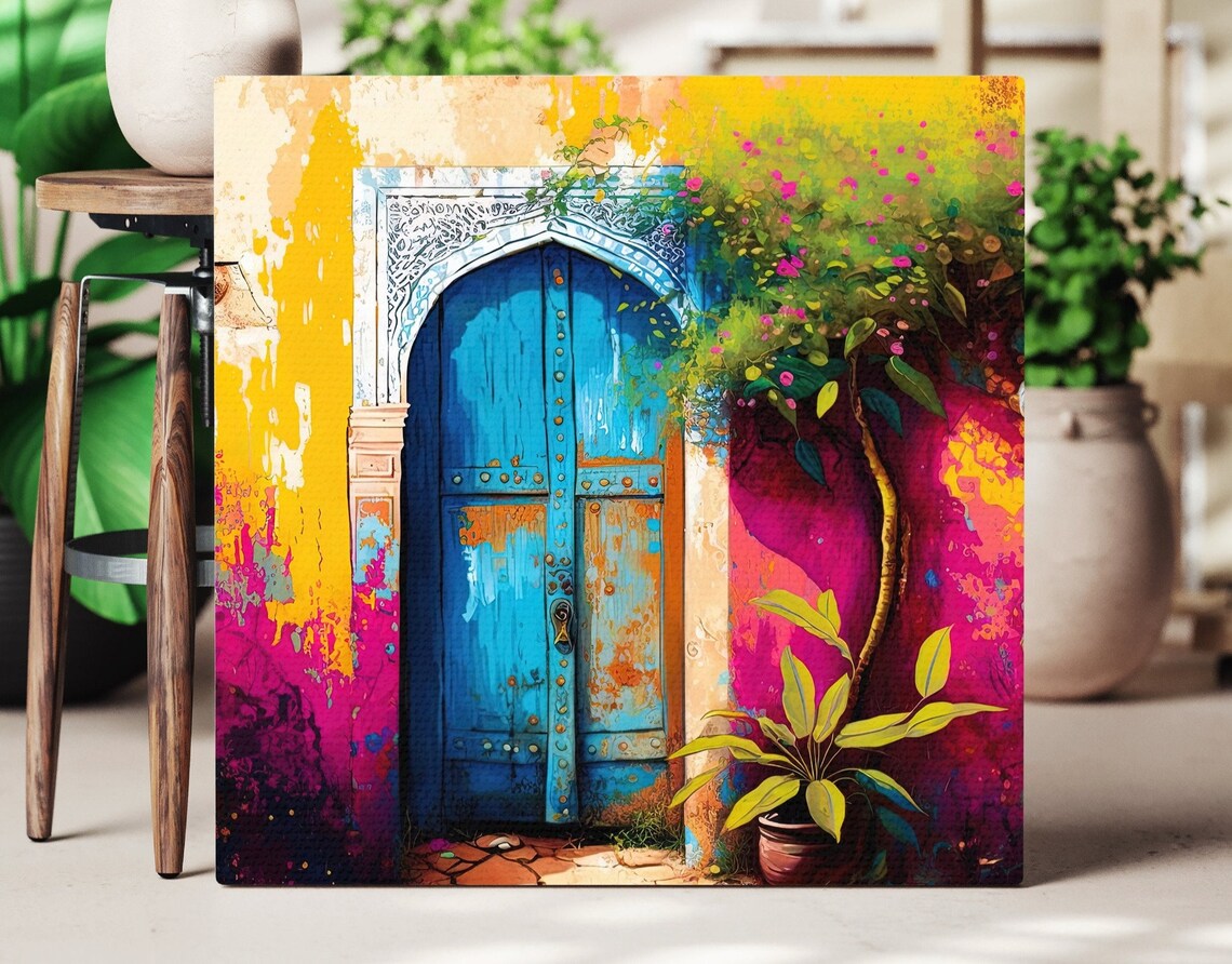 Moroccan Art Print, Modern North African Decor