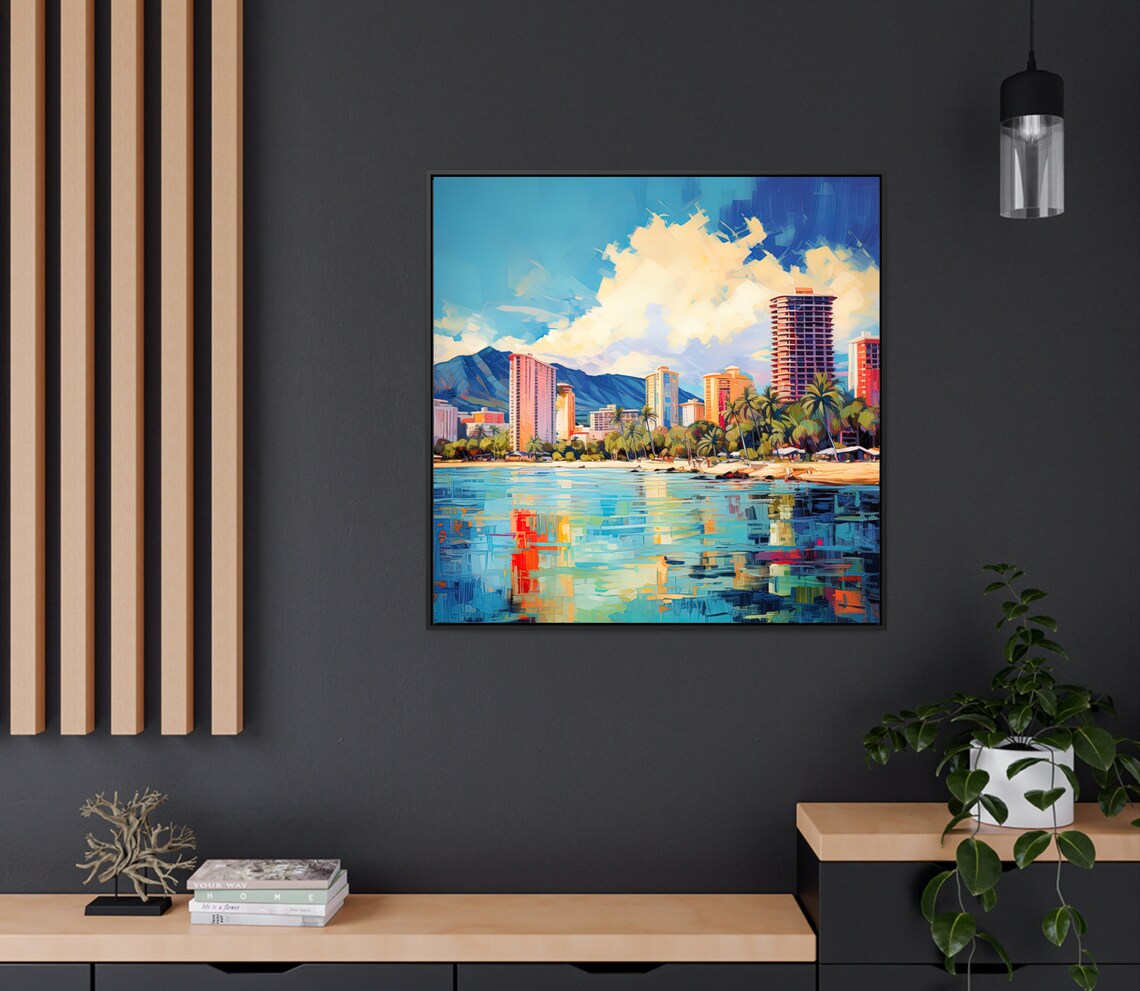 Honolulu Hawaii Travel Poster, Place-Inspired Art Print - Image 2