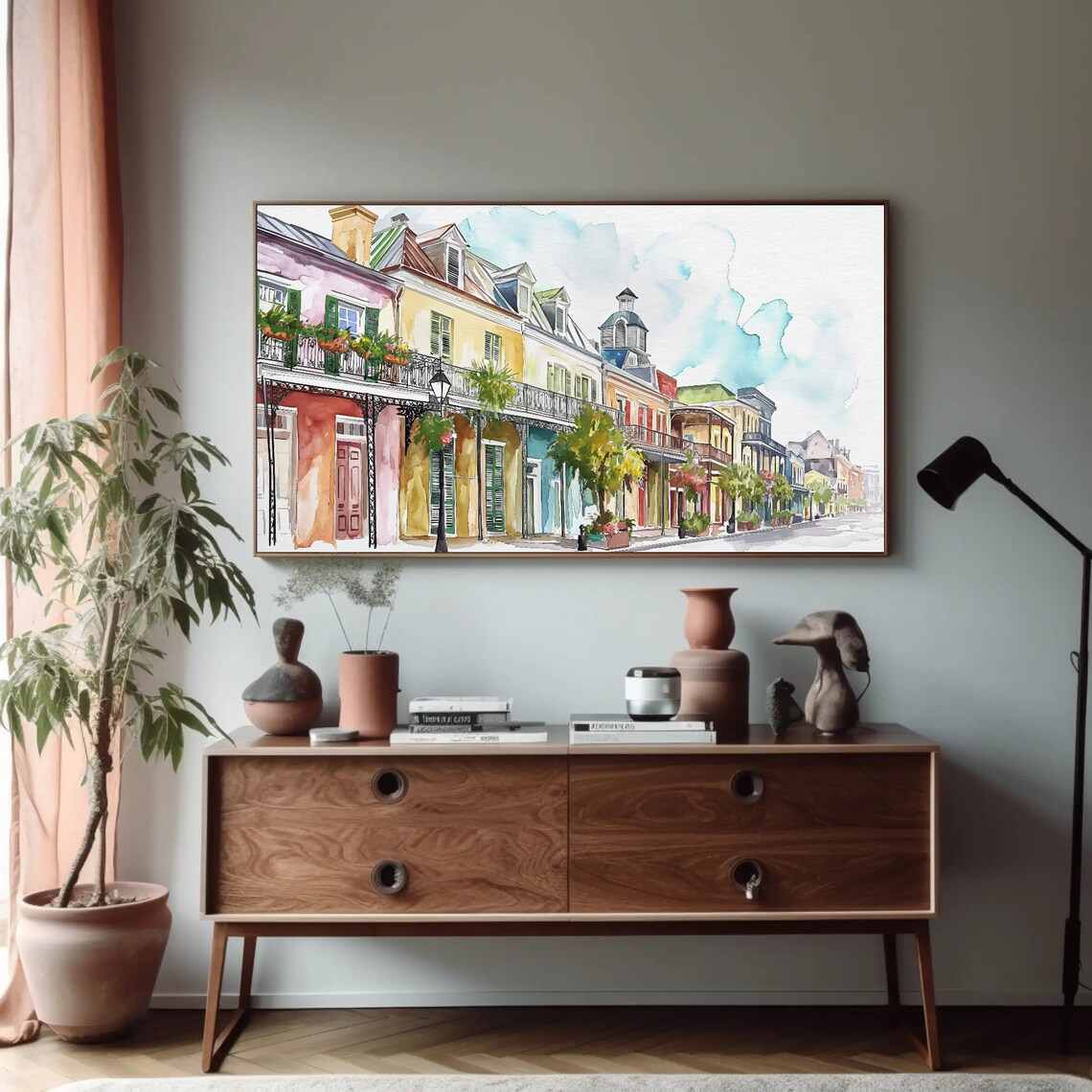 New Orleans French Quarter Travel Poster, Panoramic View - Image 4