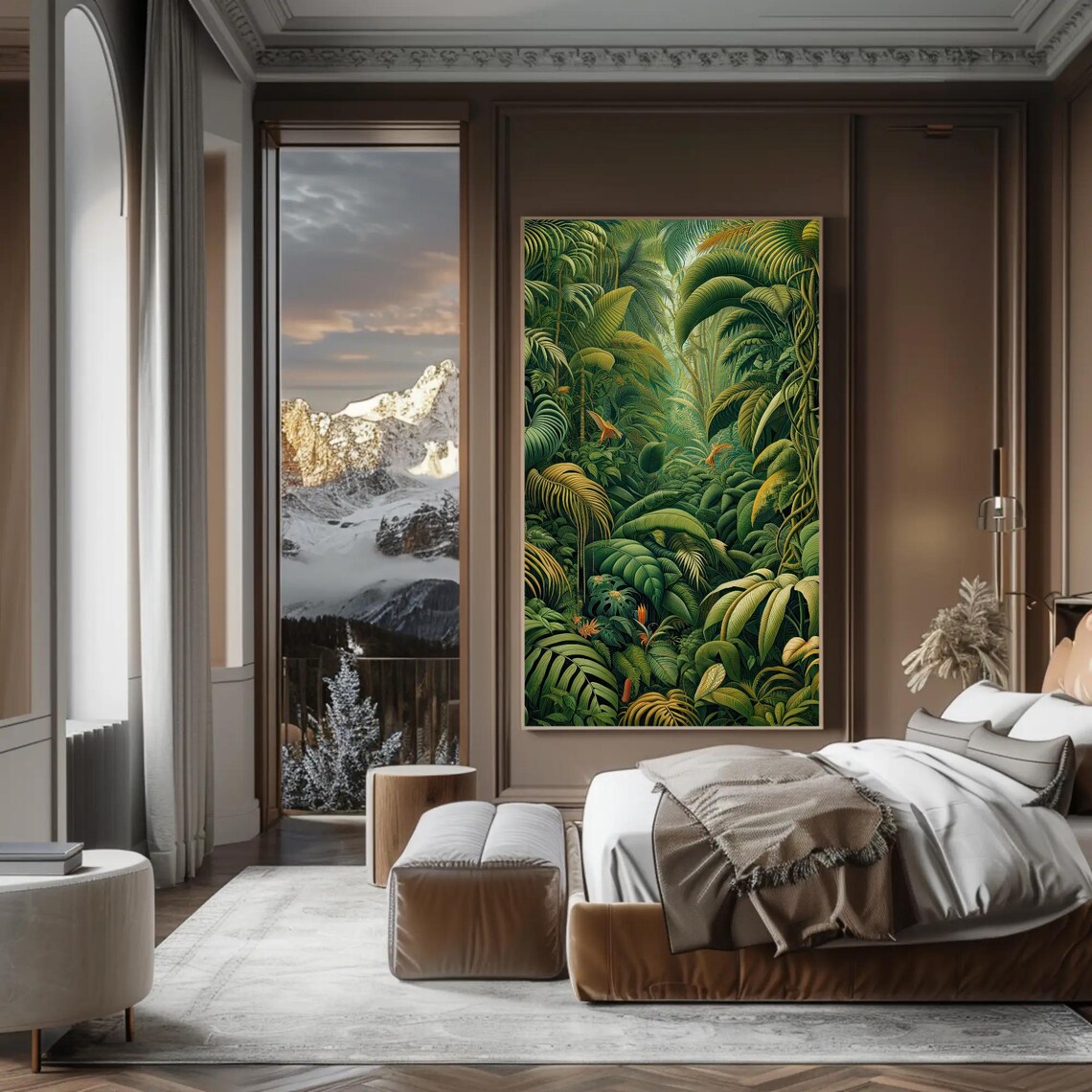 Henri Rousseau Tropical Jungle Oil Painting Art Print - Image 2