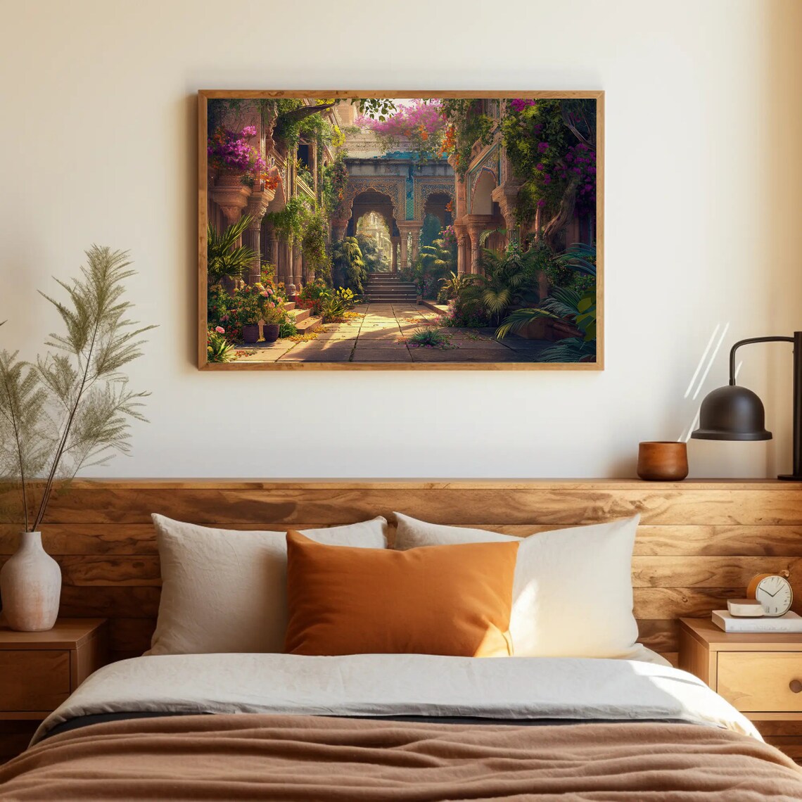 Indian Haweli Courtyard, Indian Palace Art Print - Image 2