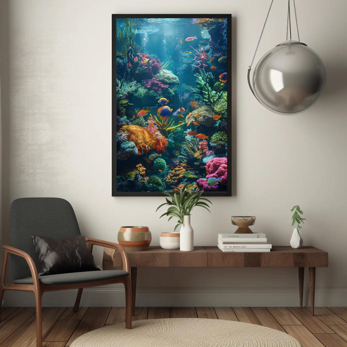 Vibrant Coral Reef Paradise Clownfish Underwater Tropical Ocean Poster - Image 4