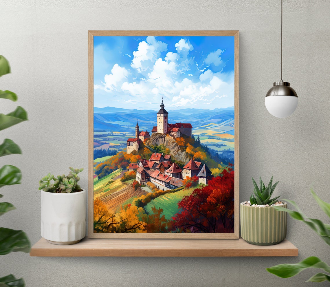 Transylvania Wall Art Transylvania Travel Print Transylvania Large Art Print Transylvania Painting Transylvania Poster Wall Art - Image 5