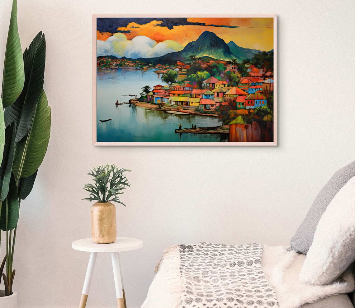 Guatapé Colombia Travel Poster, Colombian Art Print - Image 3