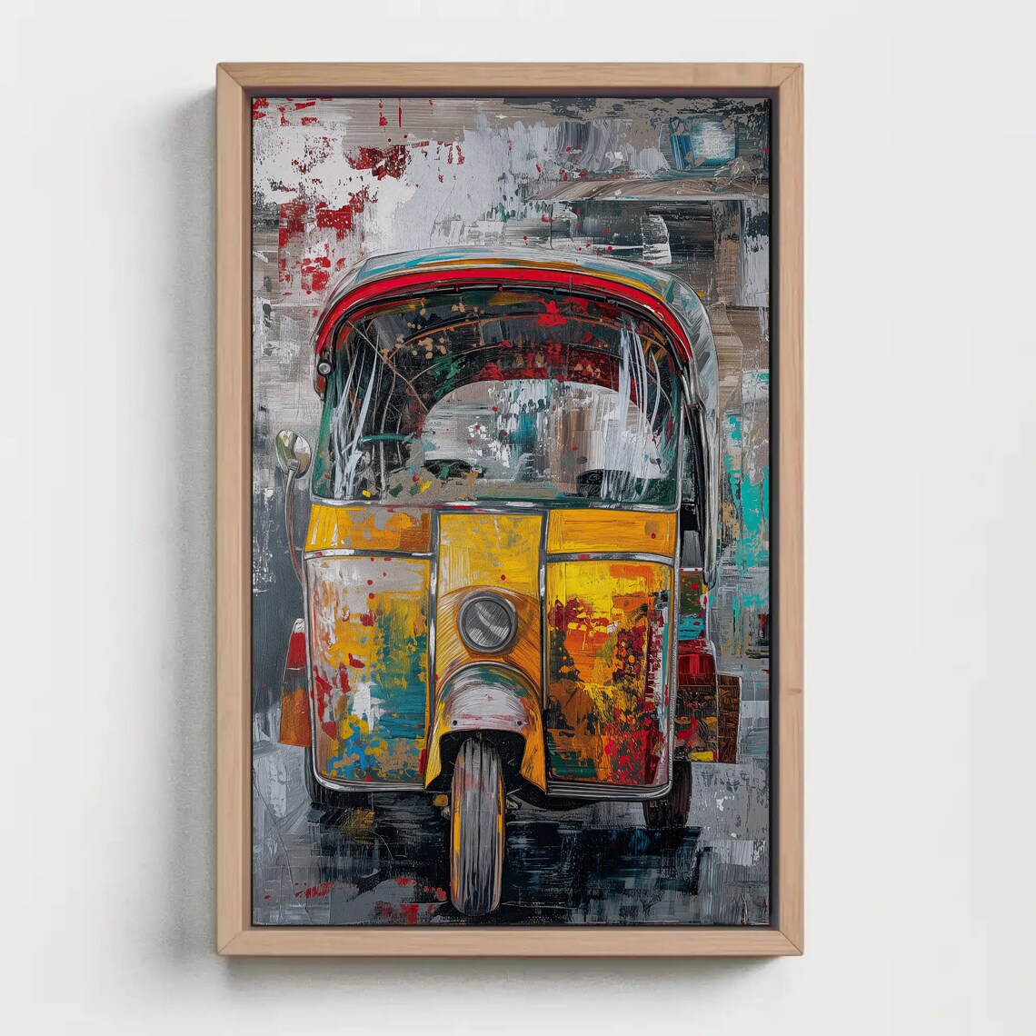 Auto Rickshaw Tuk Tuk Art Print, South Asian Decor - Image 5