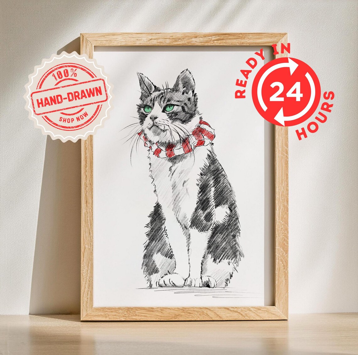 Custom Dog Portrait, Pet Remembrance Gift