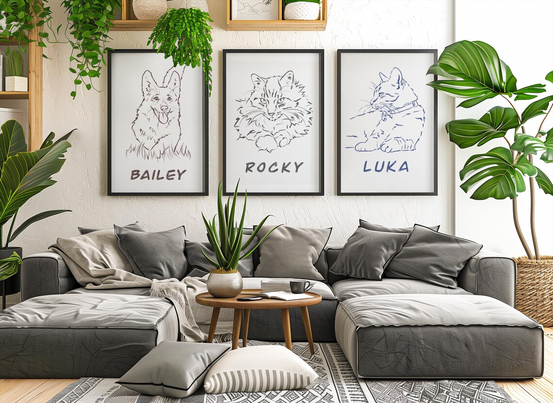 Custom Pet Portrait From Photo, Dog Painting - Image 2