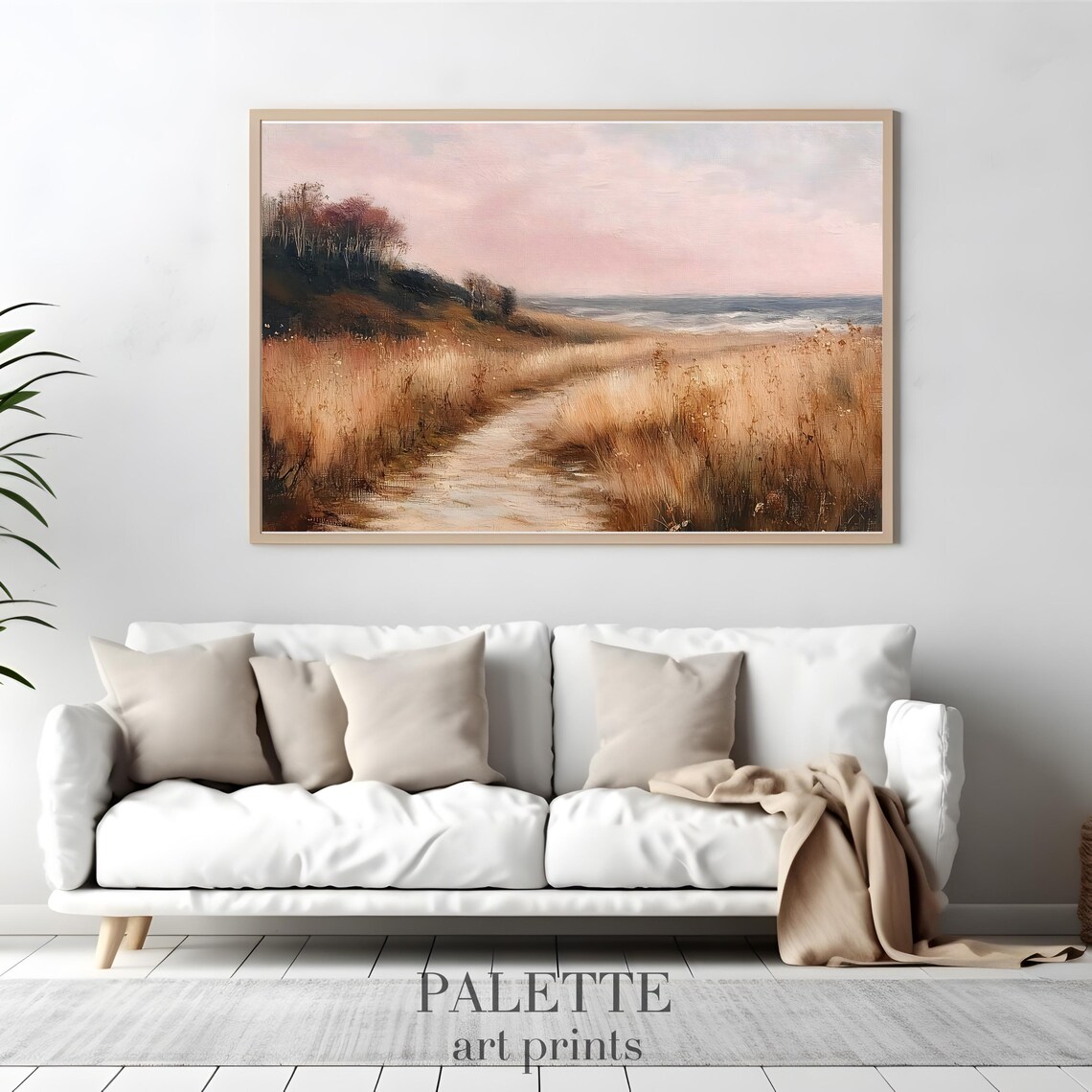 Seaside Path Oil Painting, Coastal Landscape - Image 2