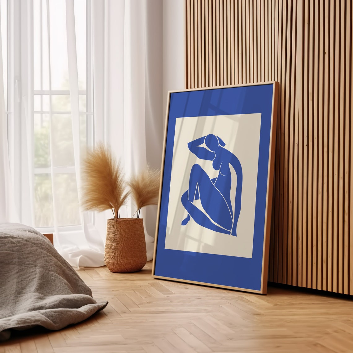Henri Matisse Nu Blue Reclining Nude Cut Out Abstract Art Poster - Image 3