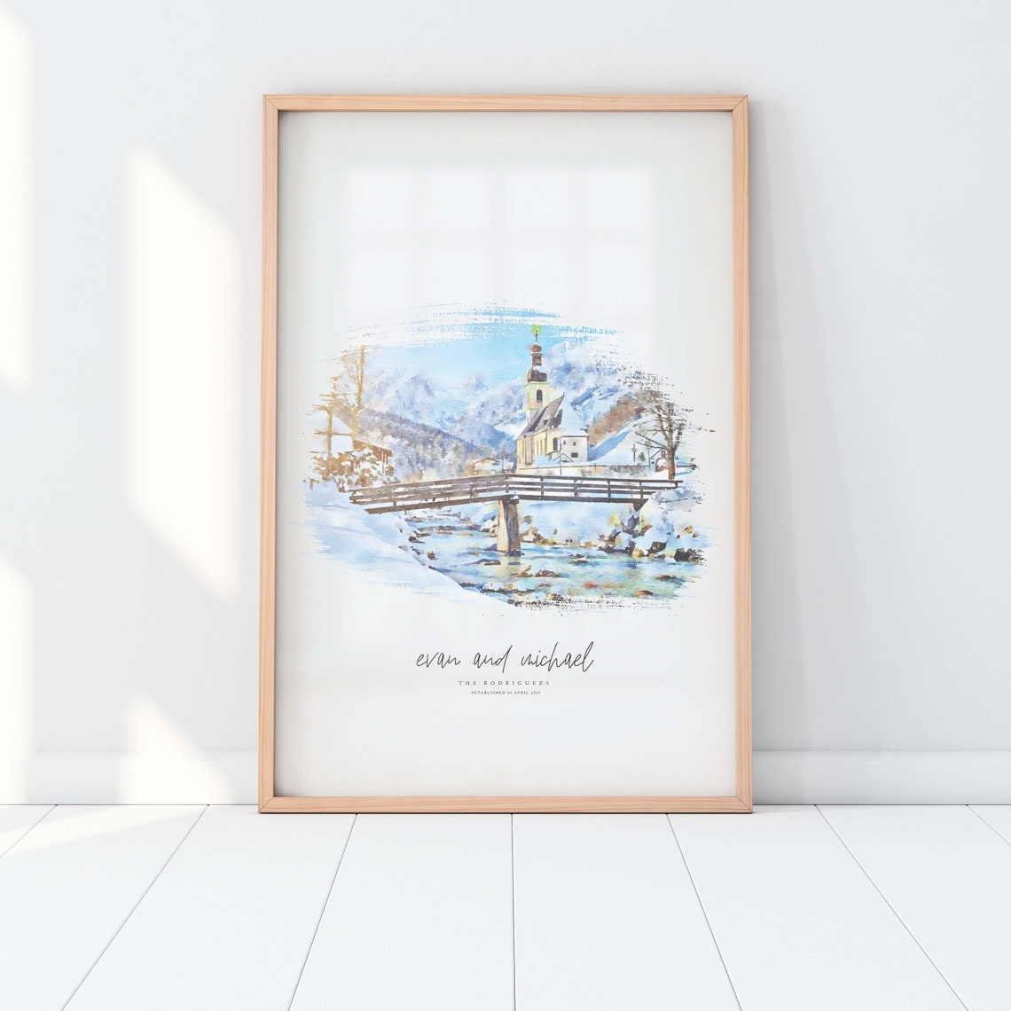 Winter Wedding Venue - Watercolor - Image 2