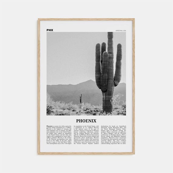 Phoenix Print, Arizona Wall Art Poster