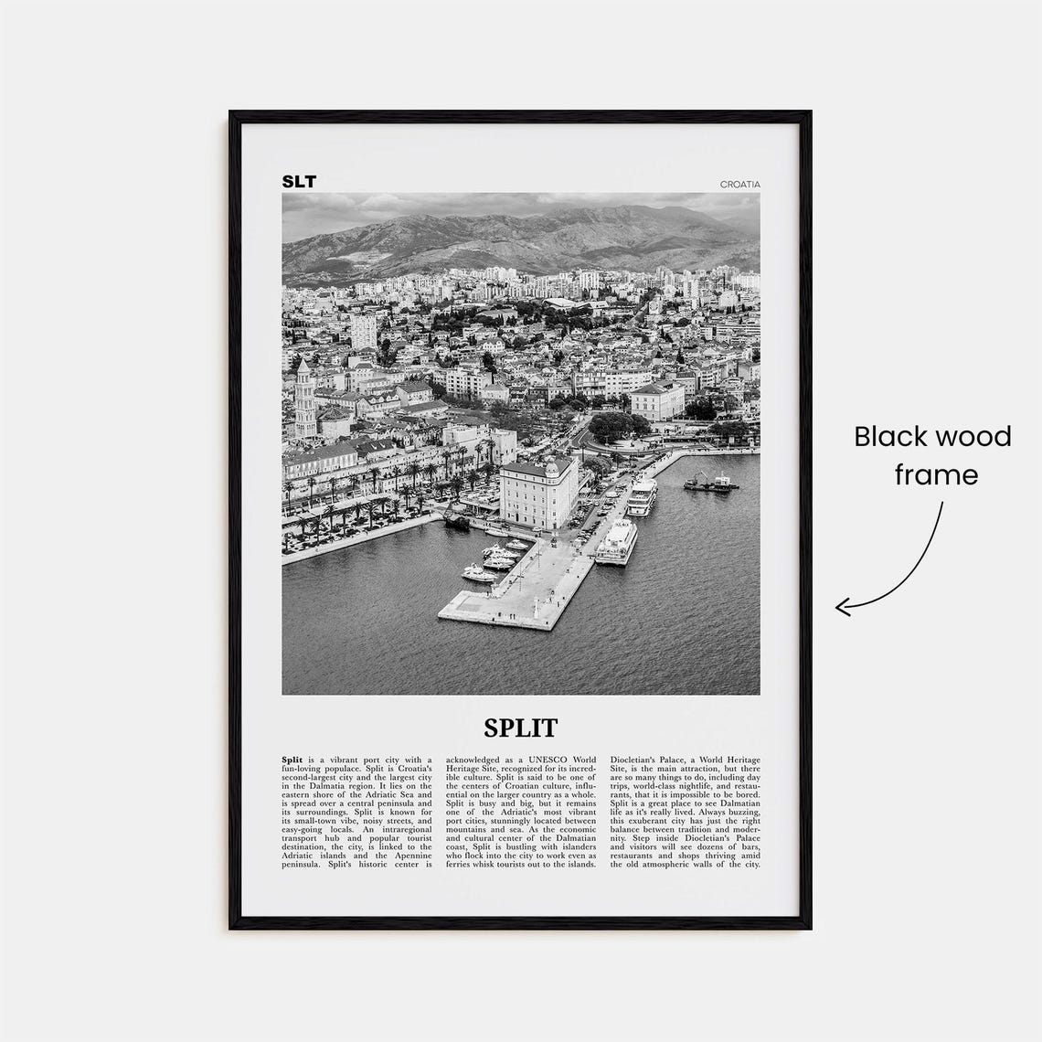 Croatia Dalmatia Europe Travel Poster, Split - Image 3