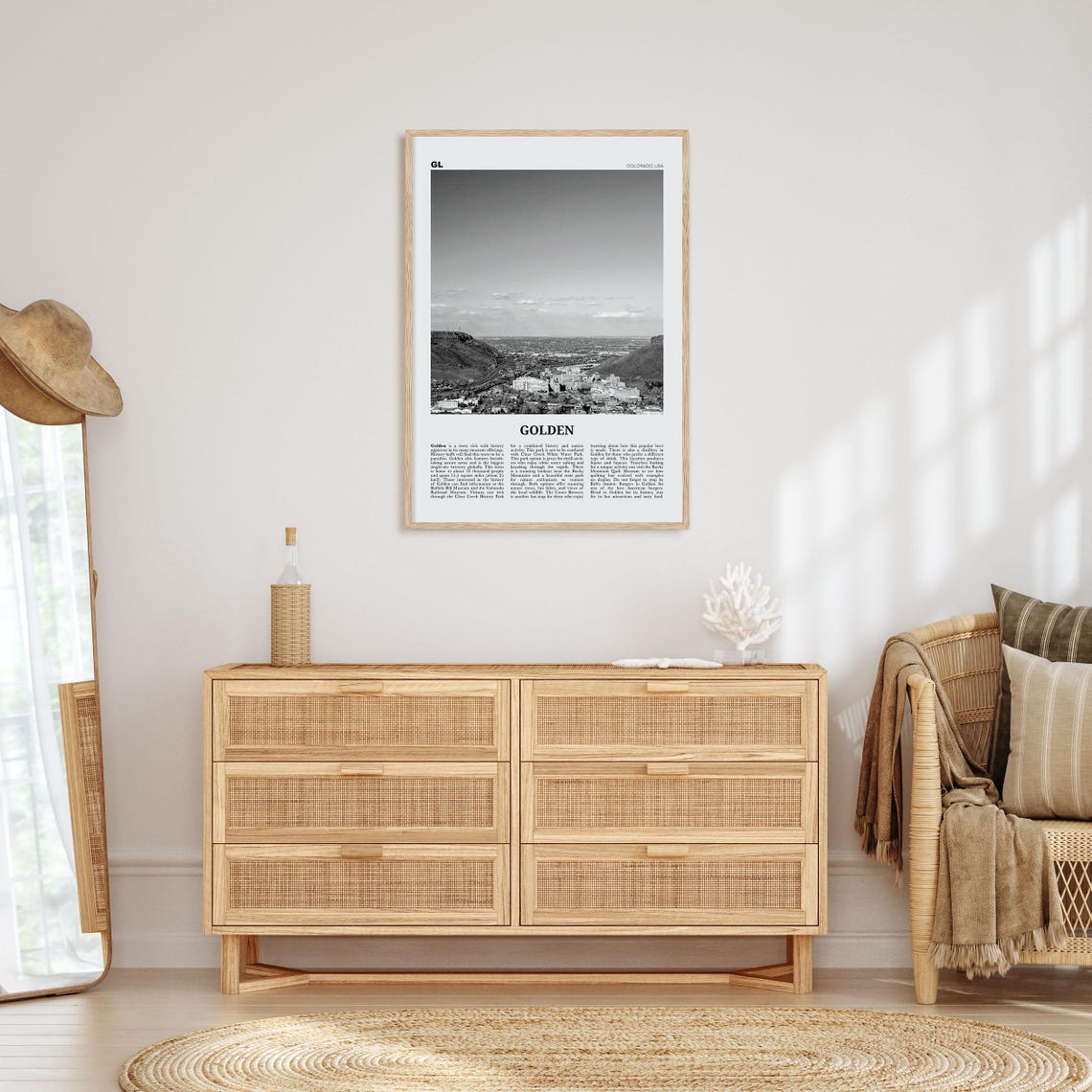 Golden Print Black And White Golden Wall Art Golden Poster Golden Photo Golden Wall Dcor Golden Map Colorado Usa - Image 4